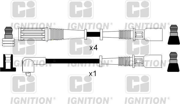 Quinton Hazell XC366 - Комплект проводів запалювання autocars.com.ua