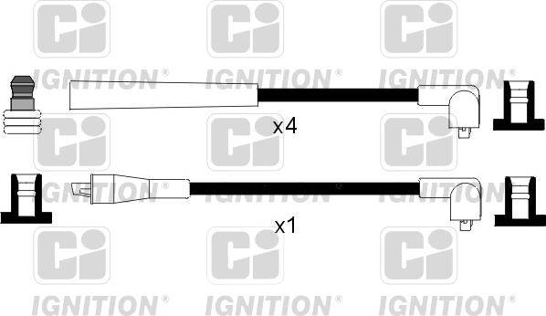 Quinton Hazell XC397 - Комплект проводов зажигания avtokuzovplus.com.ua