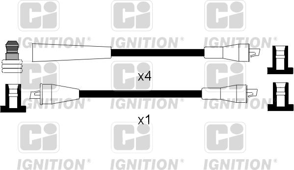 Quinton Hazell XC411 - Комплект проводов зажигания avtokuzovplus.com.ua