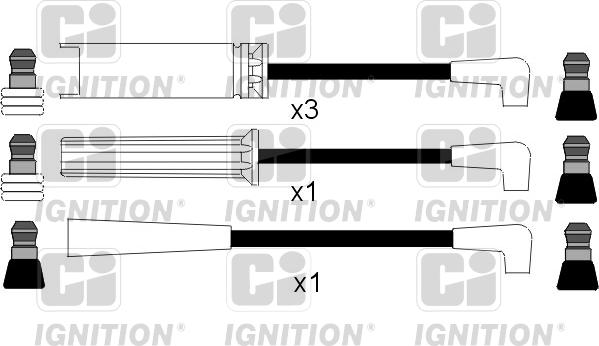 Quinton Hazell XC417 - Комплект проводов зажигания avtokuzovplus.com.ua