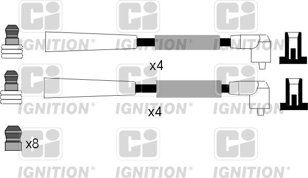 Quinton Hazell XC432 - Комплект проводів запалювання autocars.com.ua