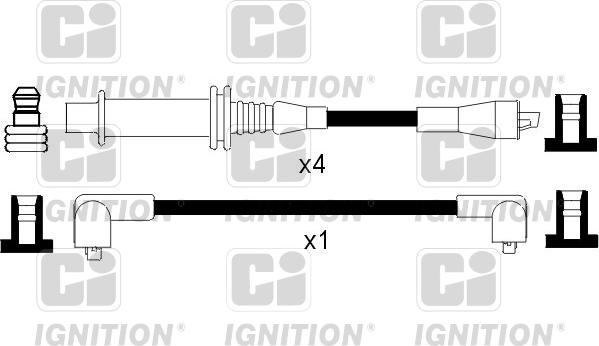 Quinton Hazell XC448 - Комплект проводів запалювання autocars.com.ua