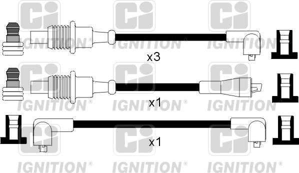 Quinton Hazell XC449 - Комплект проводів запалювання autocars.com.ua