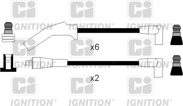 Quinton Hazell XC507 - Комплект проводів запалювання autocars.com.ua