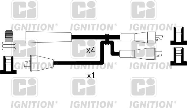 Quinton Hazell XC523 - Комплект проводов зажигания autodnr.net