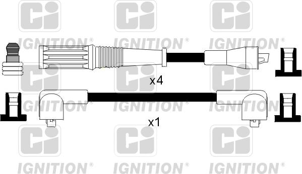 Quinton Hazell XC539 - Комплект проводов зажигания avtokuzovplus.com.ua