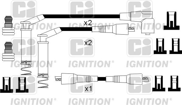 Quinton Hazell XC540 - Комплект проводів запалювання autocars.com.ua