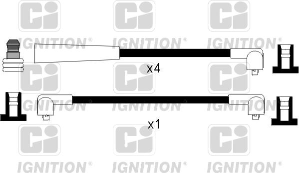 Quinton Hazell XC565 - Комплект проводів запалювання autocars.com.ua