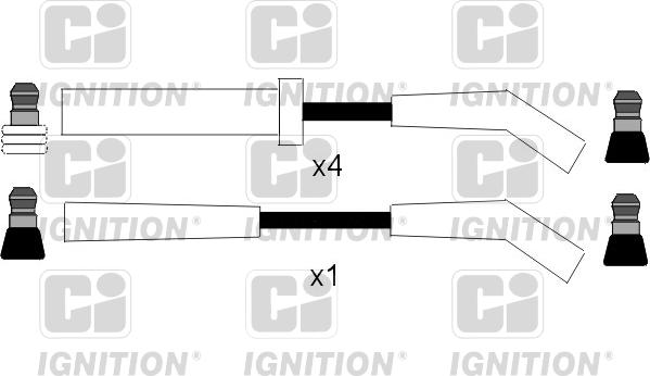 Quinton Hazell XC600 - Комплект проводов зажигания autodnr.net