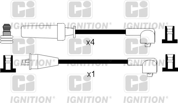 Quinton Hazell XC617 - Комплект проводов зажигания avtokuzovplus.com.ua