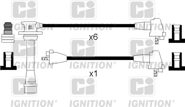 Quinton Hazell XC623 - Комплект проводов зажигания autodnr.net