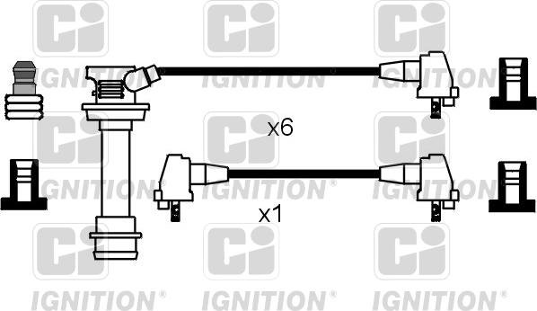 Quinton Hazell XC629 - Комплект проводів запалювання autocars.com.ua