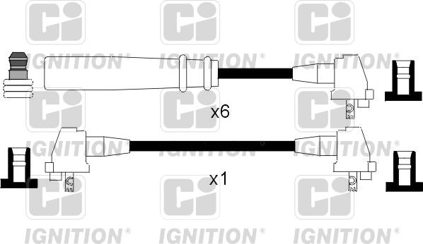 Quinton Hazell XC639 - Комплект проводів запалювання autocars.com.ua