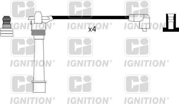 Quinton Hazell XC701 - Комплект проводов зажигания avtokuzovplus.com.ua