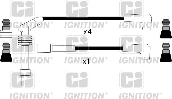 Quinton Hazell XC715 - Комплект проводів запалювання autocars.com.ua