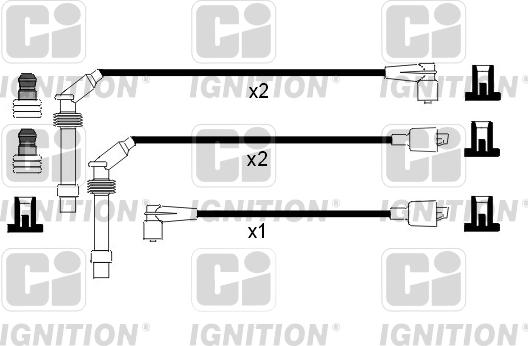 Quinton Hazell XC716 - Комплект проводів запалювання autocars.com.ua