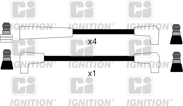 Quinton Hazell XC743 - Комплект проводів запалювання autocars.com.ua