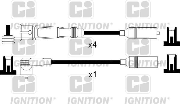 Quinton Hazell XC760 - Комплект проводів запалювання autocars.com.ua