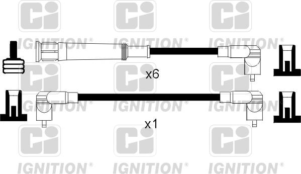 Quinton Hazell XC763 - Комплект проводов зажигания avtokuzovplus.com.ua