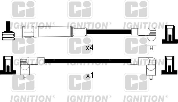 Quinton Hazell XC767 - Комплект проводів запалювання autocars.com.ua