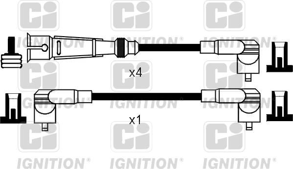 Quinton Hazell XC768 - Комплект проводів запалювання autocars.com.ua