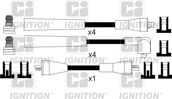 Quinton Hazell XC782 - Комплект проводів запалювання autocars.com.ua