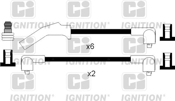 Quinton Hazell XC787 - Комплект проводів запалювання autocars.com.ua