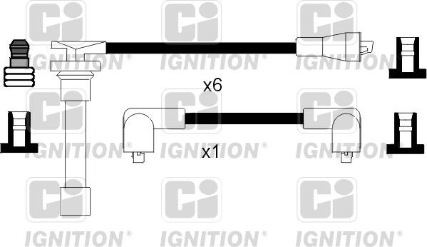 Quinton Hazell XC790 - Комплект проводів запалювання autocars.com.ua
