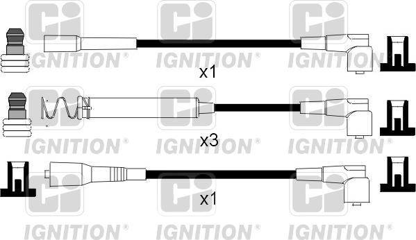 Quinton Hazell XC794 - Комплект проводов зажигания avtokuzovplus.com.ua