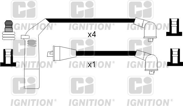 Quinton Hazell XC807 - Комплект проводів запалювання autocars.com.ua