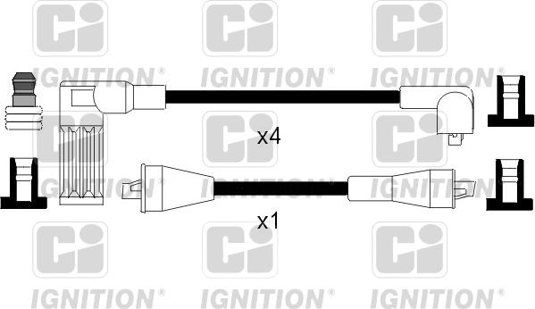 Quinton Hazell XC814 - Комплект проводов зажигания avtokuzovplus.com.ua