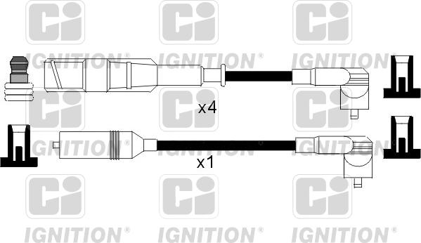 Quinton Hazell XC827 - Комплект проводів запалювання autocars.com.ua