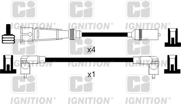 Quinton Hazell XC828 - Комплект проводів запалювання autocars.com.ua