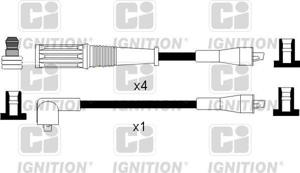 Quinton Hazell XC837 - Комплект проводов зажигания avtokuzovplus.com.ua