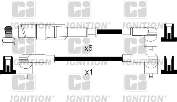 Quinton Hazell XC838 - Комплект проводов зажигания avtokuzovplus.com.ua