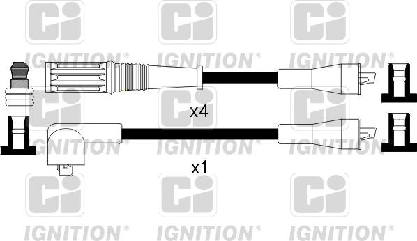 Quinton Hazell XC843 - Комплект проводів запалювання autocars.com.ua
