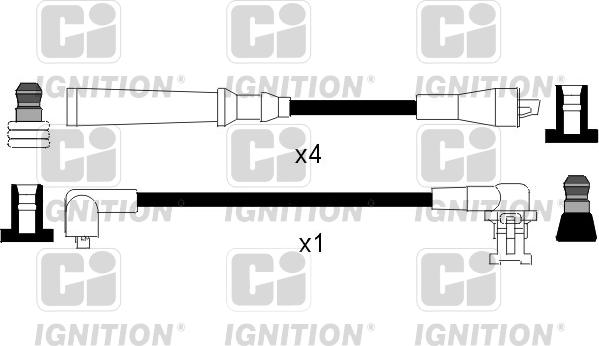 Quinton Hazell XC849 - Комплект проводов зажигания avtokuzovplus.com.ua