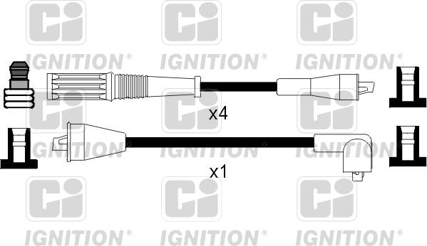 Quinton Hazell XC852 - Комплект проводов зажигания avtokuzovplus.com.ua