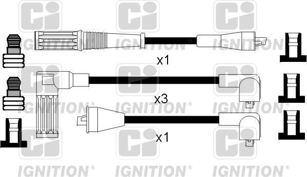 Quinton Hazell XC853 - Комплект проводов зажигания autodnr.net