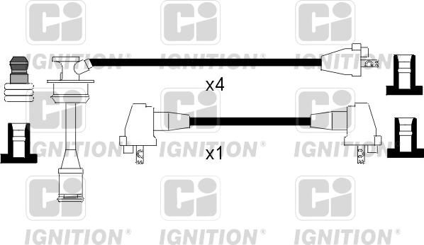 Quinton Hazell XC864 - Комплект проводов зажигания avtokuzovplus.com.ua