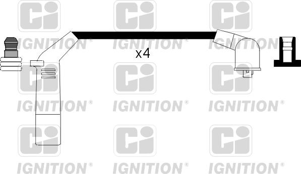 Quinton Hazell XC868 - Комплект проводов зажигания autodnr.net