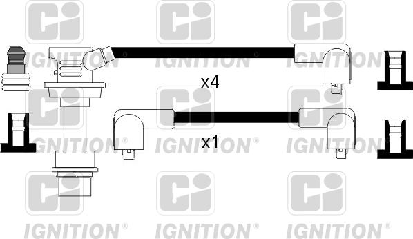 Quinton Hazell XC875 - Комплект проводов зажигания autodnr.net