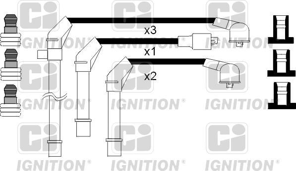 Quinton Hazell XC898 - Комплект проводів запалювання autocars.com.ua