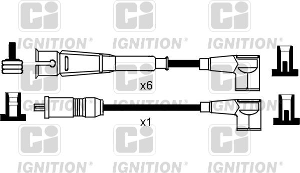 Quinton Hazell XC904 - Комплект проводів запалювання autocars.com.ua