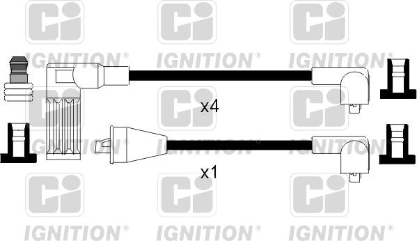 Quinton Hazell XC908 - Комплект проводов зажигания autodnr.net