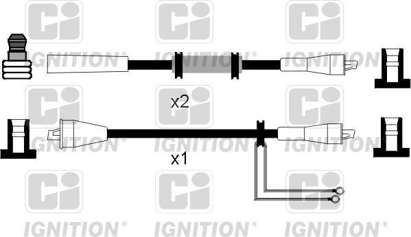 Quinton Hazell XC929 - Комплект проводів запалювання autocars.com.ua