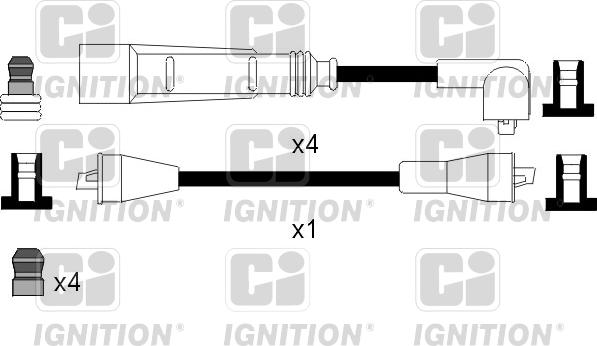 Quinton Hazell XC932 - Комплект проводов зажигания avtokuzovplus.com.ua