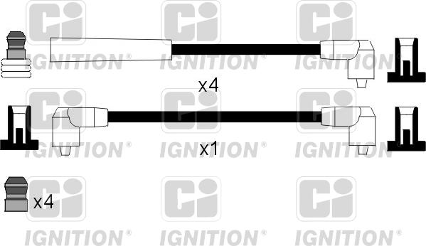 Quinton Hazell XC951 - Комплект проводов зажигания avtokuzovplus.com.ua