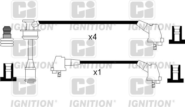 Quinton Hazell XC955 - Комплект проводів запалювання autocars.com.ua