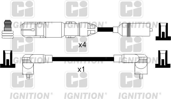 Quinton Hazell XC956 - Комплект проводів запалювання autocars.com.ua